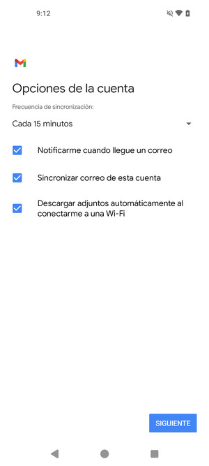 Seleccione SIGUIENTE