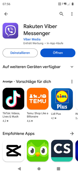 Wählen Sie Öffnen