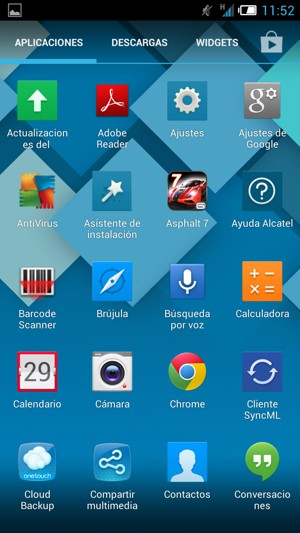 Desplácese y seleccione Ajustes