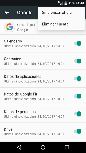 Seleccione Sincronizar ahora
