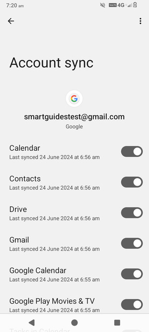 Make sure Contacts is selected and select the Menu button