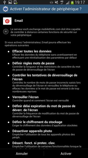 Sélectionnez Activer