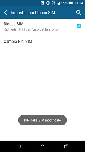 Il PIN della tua SIM è stato modificato