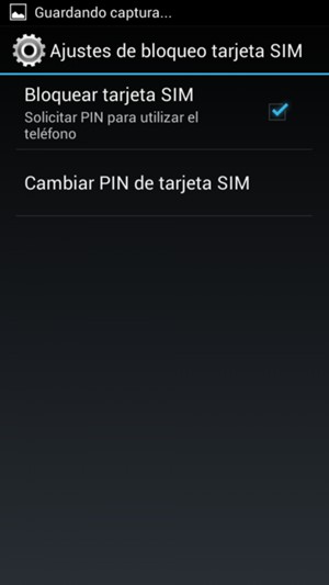 Seleccione Cambiar PIN de tarjeta SIM