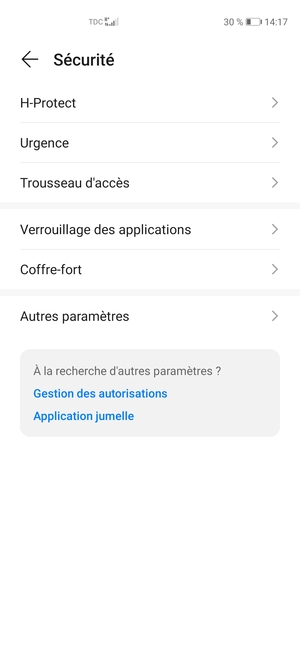 Sélectionnez Autres paramètres