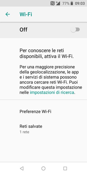 Attiva Wi-Fi