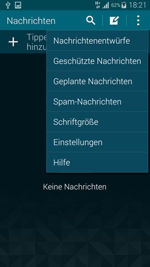 Wählen Sie Einstellungen