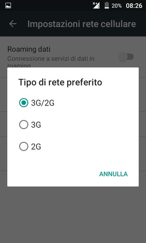 Seleziona la tua opzione preferita