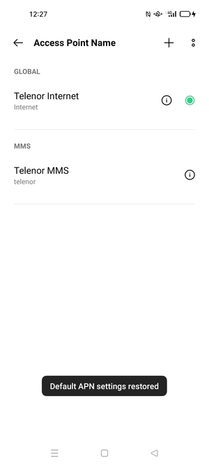 Select New APN