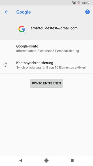 Wählen Sie Kontosynchronisierung