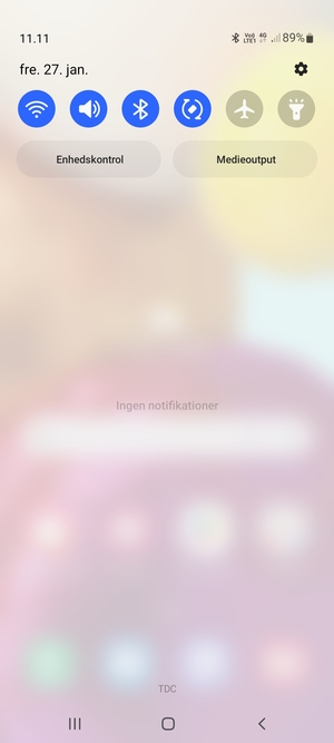 Aktiver topmenuen igen