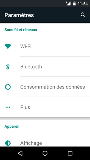 Sélectionnez Wi-Fi