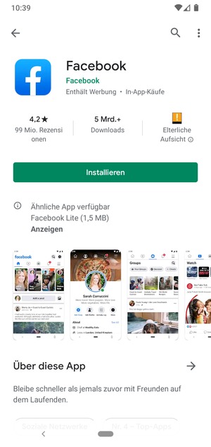 Wählen Sie Installieren
