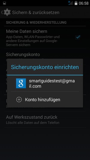 Wählen Sie Ihr Konto