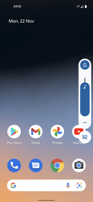 Continue to press to take the volume down to the required level