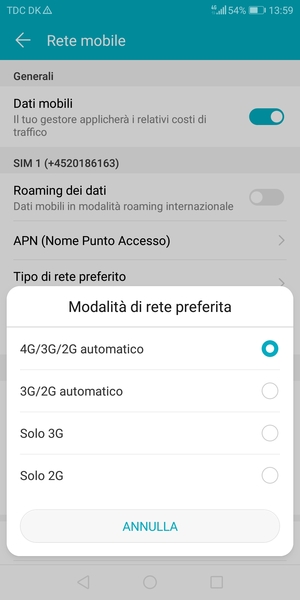 Seleziona la tua opzione preferita