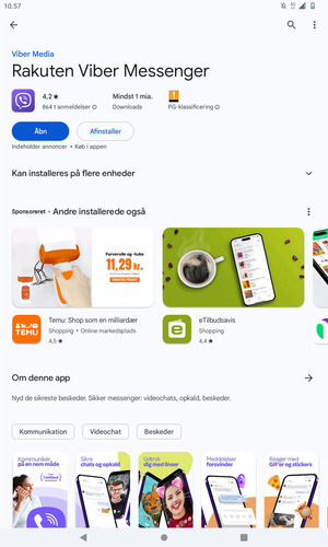 Vælg Åbn