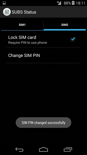 Your SIM PIN has been changed