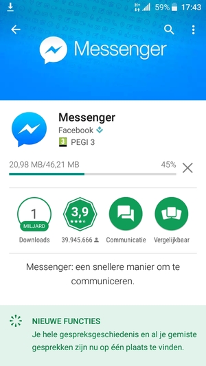 Wacht tot het installatieproces beëindigd is