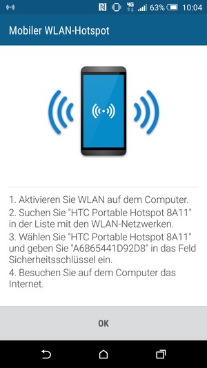Wählen Sie OK