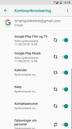 Dine kontakter fra Google vil nu blive synkroniseret til din telefon