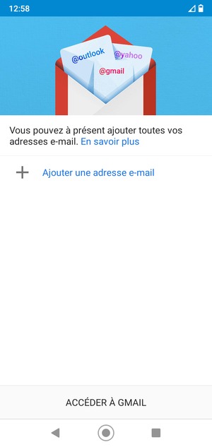 Sélectionnez Ajouter une adresse e-mail