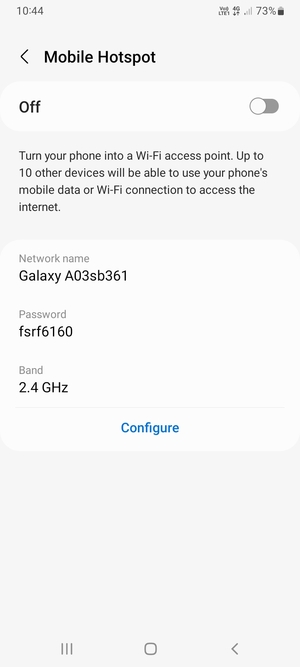 Select Configure