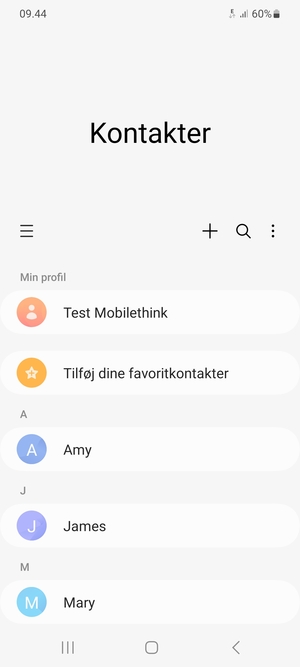 Vælg Menu-knappen