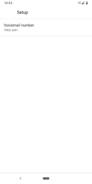 Select Voicemail number