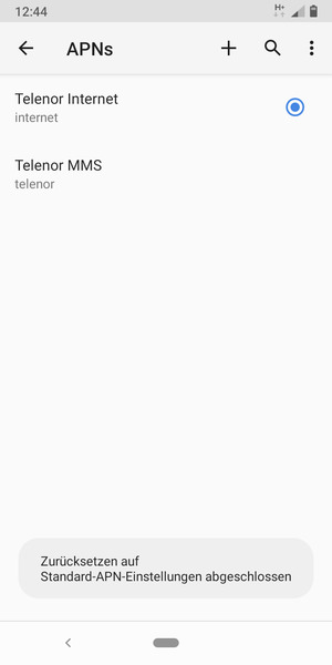 Wählen Sie Neuer APN