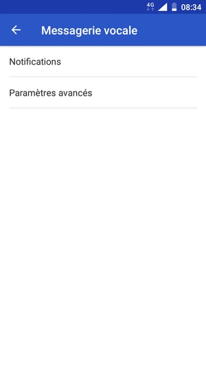 Sélectionnez Paramètres avancés