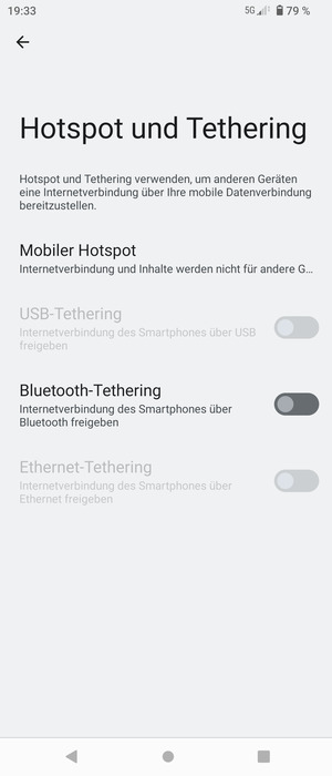 Wählen Sie Mobiler Hotspot