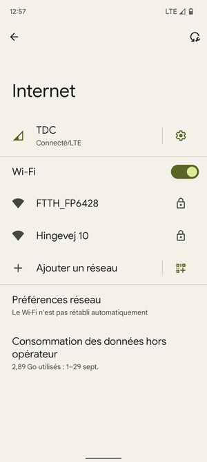 Sélectionnez le réseau sans fil auquel vous souhaitez vous connecter