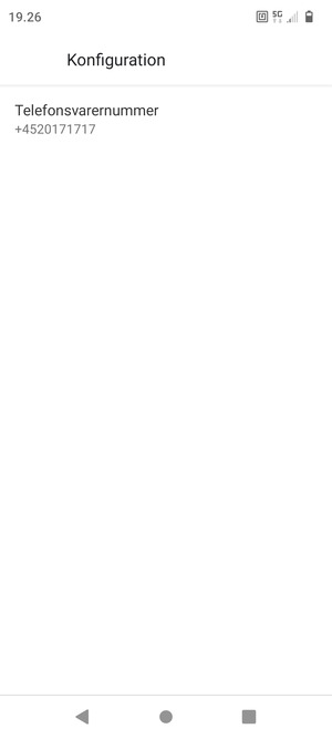 Vælg Telefonsvarernummer