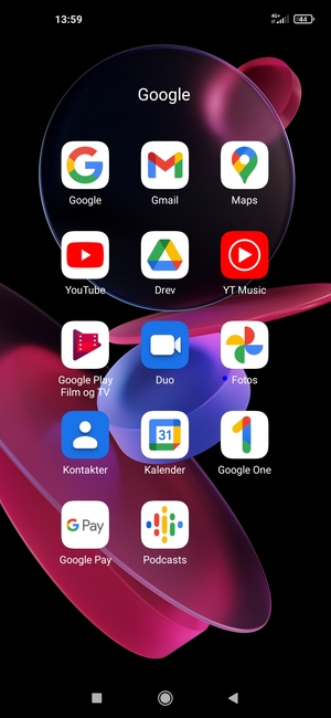 Vælg Gmail