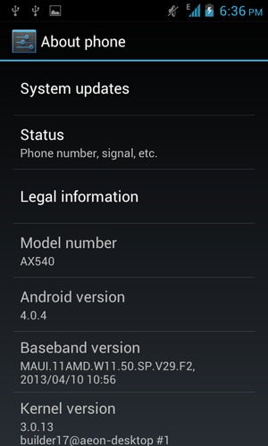 Select System updates