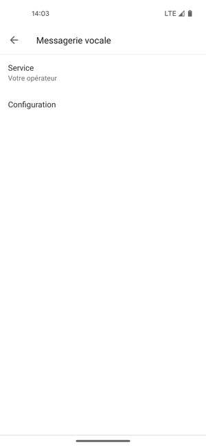 Sélectionnez Configuration