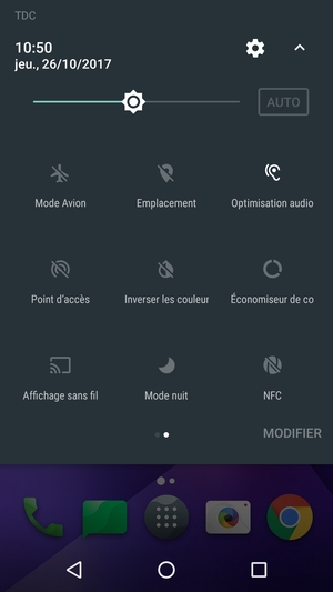 Sélectionnez le bouton Paramètres