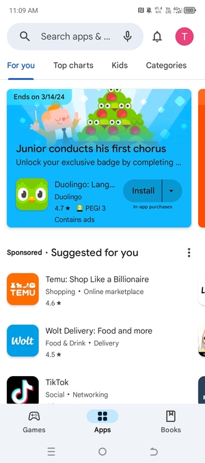 Select the Search bar