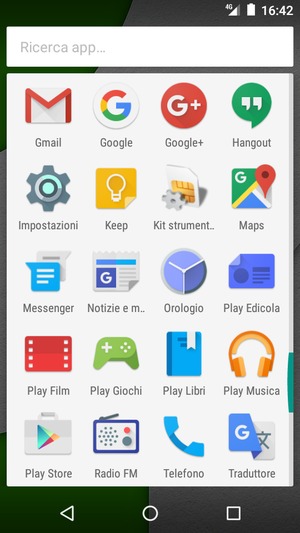 Scorri e seleziona Impostazioni