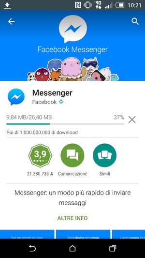 Attendi il completamento del processo di installazione