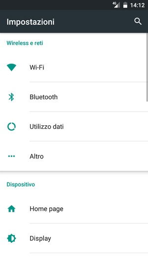 Seleziona Altro