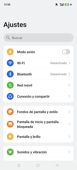 Seleccione Wi-Fi
