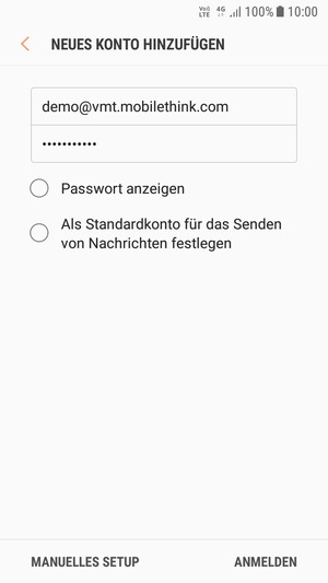 Geben Sie Ihre E-Mail-Adresse und Ihr Passwort ein. Wählen Sie ANMELDEN