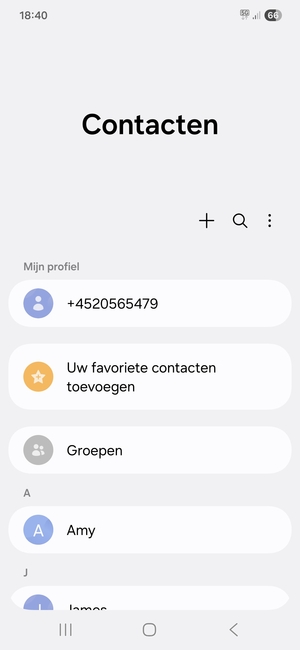 Selecteer de Menu-knop