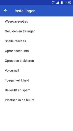 Selecteer Voicemail