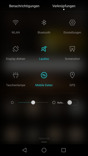 Wählen Sie  Lautlos, um wieder in den Ton-Modus zu wechseln