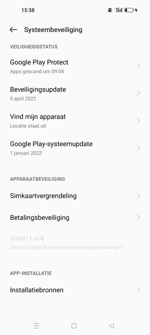 Selecteer Simkaartvergrendeling