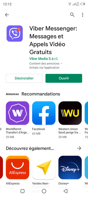 Sélectionnez Ouvrir