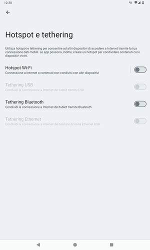 Seleziona Hotspot Wi-Fi